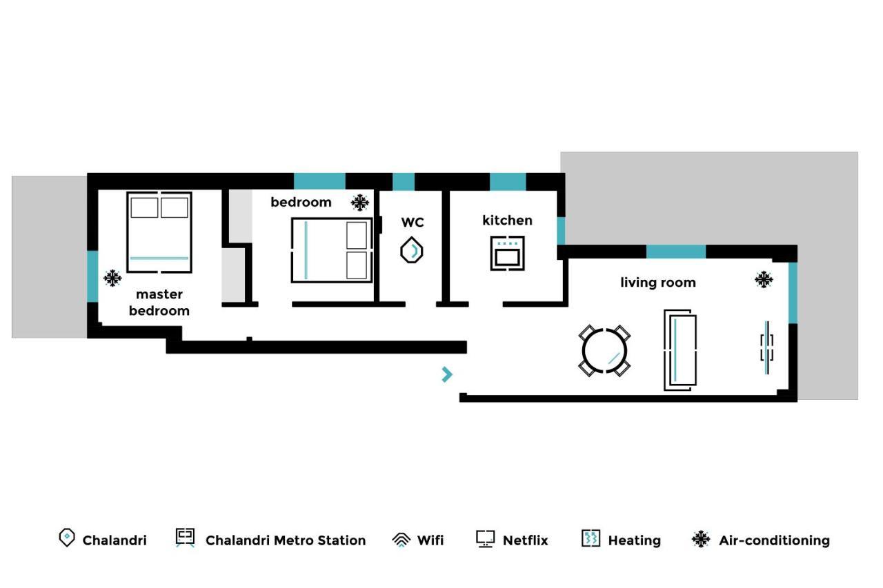 Pleasant 2Br Apartment Near Helexpo By Upstreet เอเธนส์ ภายนอก รูปภาพ